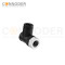 M12 D Coded Female Angle Circular Connector-Field Wireable Mount,Screw Connection,PG9