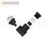 M12 D Coded Female Angle Circular Connector-Field Wireable Mount,Screw Connection,PG9