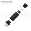 M12 D Coded Female Straight Circular Connector-Field Wireable Mount,Screw Connection,PG9