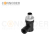 M12 D Coded Male Angle Circular Connector-Field Wireable,,Screw Connection,PG7