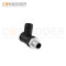 M12 D Coded Male Angle Circular Connector-Field Wireable,,Screw Connection,PG7