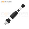 M12 D Coded Male Straight Circular Connector-Field Wireable,,Screw Connection,PG7