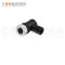 M12 D Coded Female Angle Circular Connector-Field Wireable Mount,Screw Connection,PG7