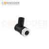 M12 D Coded Female Angle Circular Connector-Field Wireable Mount,Screw Connection,PG7
