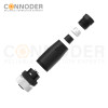 M12 D Coded Female Straight Circular Connector-Field Wireable Mount,Screw Connection,PG7