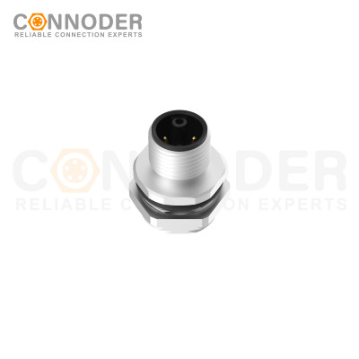 OEM & ODM Wholesale M12 K Coded Male 4+PE Circular Connector | Panel Mount, Solder Connection, M16x1.5 | Reliable Rear Fastened Solutions for Industrial Applications