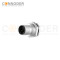 M12 K Coded Male 4+PE Circular Connector-Panel Mount,Solder Connection,M16x1.5, Front Fastened