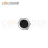M12 M Code Female 4+PE Circular Connector-Panel Mount,Solder Connection,M16x1.5, Front Fastened,Factory