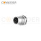 M12 K Code Female 4+PE Circular Connector-Panel Mount,Solder Connection,M16x1.5, Front Fastened