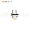 M12 K Code Female 4+PE Circular Connector-Panel Mount,Solder Connection,M16x1.5, Rear Fastened