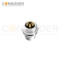 M12 K Code Female 4+PE Circular Connector-Panel Mount,Solder Connection,M16x1.5, Rear Fastened