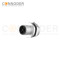 M12 S coded Male Circular Connector-Panel Mount,Solder Connection,M16x1.5, Rear Fastened