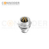 M12 S coded Male Circular Connector-Panel Mount,Solder Connection,M16x1.5, Rear Fastened
