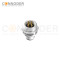 M12 S coded Male Circular Connector-Panel Mount,Solder Connection,M16x1.5, Rear Fastened