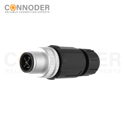 M12 S Coded Male Straight Circular Connector-Field Wireable,Solder  Connection,PG7