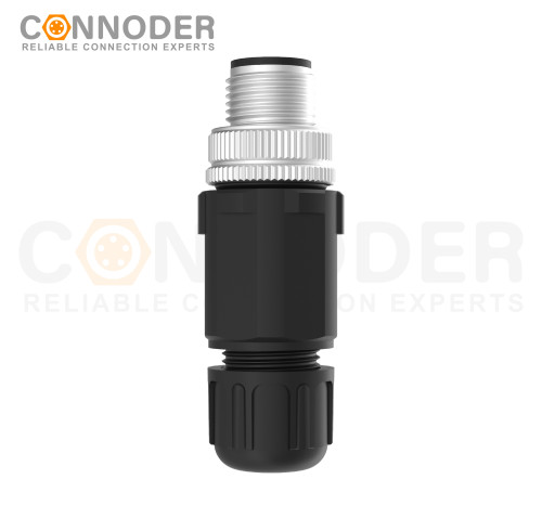 M12 S Coded Male Straight Circular Connector-Field Wireable,Solder  Connection,PG7