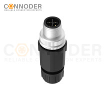 Wholesale M12 S Coded Male 3+PE Circular Connector | OEM & ODM Solutions for High-Quality Industrial Connectors | Field Wireable, Solder Connection, PG7 | Ideal for Distributors and Wholesalers in North America