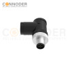 M12 S coded Male Angle Circular Connector-Field Wireable,,Screw Connection,PG9