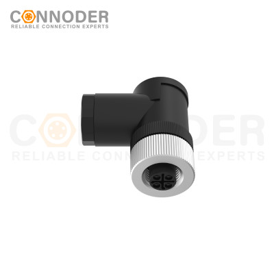 Wholesale M12 S Coded Female 3+PE Circular Connector | OEM & ODM Solutions with Field Wireable Design, Screw Connection, PG9 | Ideal for Industrial Applications and Resellers