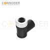 M12 S coded Female Angle Circular Connector-Field Wireable,Screw Connection,PG9