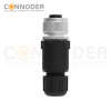 M12 S Coded Female Straight Circular Connector-Field Wireable,Solder  Connection,PG7