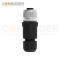 M12 S Coded Female Straight Circular Connector-Field Wireable,Solder  Connection,PG7