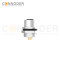 M12 S coded Female Circular Connector-Panel Mount,Solder Connection,M16x1.5, Rear Fastened