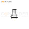 M12 S Coded Male Circular Connector-Panel Mount,Solder Connection,M16x1.5, Front Fastened