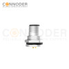 M12 T Coded Male Circular Connector-Panel Mount,Solder Connection,M16x1.5, Front Fastened