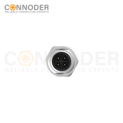 High-Quality M12 T Coded Male 2+PE Circular Connector - Wholesale OEM/ODM Solutions, Panel Mount, M16x1.5, Solder Connection, Fast Delivery