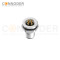 M12 T Coded Male Circular Connector-Panel Mount,Solder Connection,M16x1.5, Front Fastened