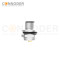 M12 T coded Male Circular Connector-Panel Mount,Solder Connection,M16x1.5, Rear Fastened
