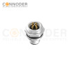 M12 T coded Male Circular Connector-Panel Mount,Solder Connection,M16x1.5, Rear Fastened