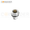 M12 T coded Male Circular Connector-Panel Mount,Solder Connection,M16x1.5, Rear Fastened