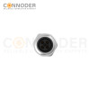 M12 T Coded Sensor connector Circular Connector-Panel Mount,Solder Connection,Female,M16x1.5, Front Fastened,Factory
