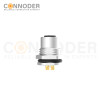 M12 T Coded Female Circular Connector-Panel Mount,Solder Connection,M16x1.5, Front Fastened