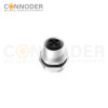 M12 T coded Female Circular Connector-Panel Mount,Solder Connection,M16x1.5, Rear Fastened