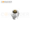M12 T coded Female Circular Connector-Panel Mount,Solder Connection,M16x1.5, Rear Fastened