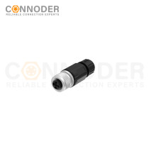 Wholesale M12 T Coded Female 3+PE Circular Connector - Field Wireable, Solder Connection PG7 | High Quality Industrial Connectors, Custom OEM & ODM Solutions