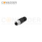 M12 T Coded Female Straight Circular Connector-Field Wireable,Solder  Connection,PG7