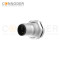 M12 L Coded Male Circular Connector-Panel Mount,Solder Connection,M16x1.5, Front Fastened