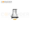 M12 L Coded Male Circular Connector-Panel Mount,Solder Connection,M16x1.5, Front Fastened