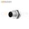 M12 L coded Male Circular Connector-Panel Mount,Solder Connection,M16x1.5, Rear Fastened