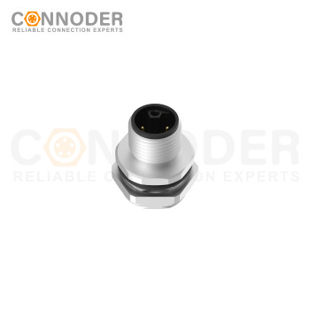 Wholesale M12 L Coded Female 4+PE Circular Connector | Panel Mount,Solder Connection,M16x1.5, Rear Fastened