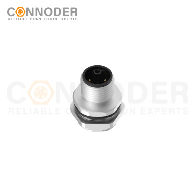 Wholesale M12 L Coded Female 4+PE Circular Connector | Panel Mount,Solder Connection,M16x1.5, Rear Fastened