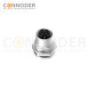 M12 L Coded Sensor connector Circular Connector-Panel Mount,Solder Connection,Female,M16x1.5, Front Fastened,Factory