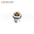 M12 L coded Female Circular Connector-Panel Mount,Solder Connection,M16x1.5, Rear Fastened