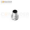 M12 M Coded Male 4+PE Circular Connector-Panel Mount,Solder Connection,M16x1.5, Front Fastened