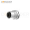 M12 M Code Female 4+PE Circular Connector-Panel Mount,Solder Connection,M16x1.5, Front Fastened