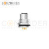 M12 M Code Female 4+PE Circular Connector-Panel Mount,Solder Connection,M16x1.5, Front Fastened